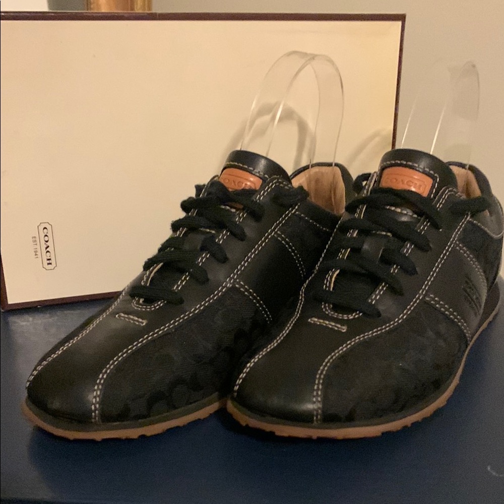 Coach - Noella Retro Black Sneakers - Picture 4 of 12
